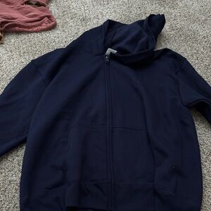 Hanes EcoSmart Dark Blue Hoodie
